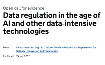 BCC responds to Data regulation in the age of AI and other data intensive technologies Consultation