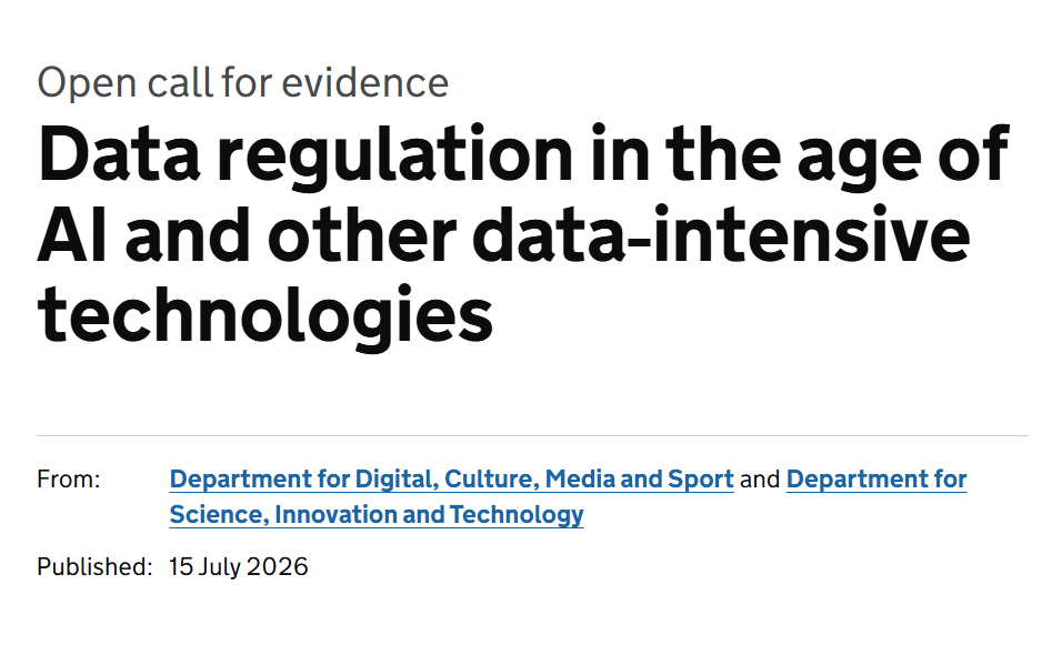 BCC responds to Data regulation in the age of AI and other data intensive technologies Consultation